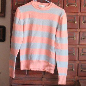 SHENANIGANS Acrylic Knit Sweater Salmon Blue Medium